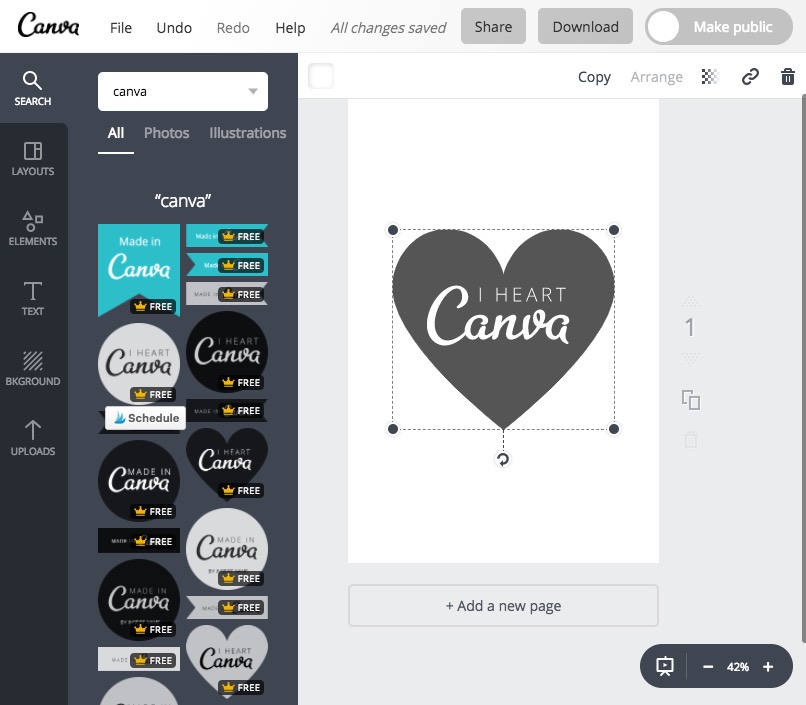 Canva Pin design tool